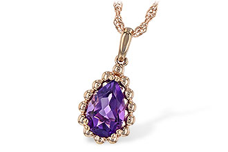 G189-40066: NECKLACE 1.06 CT AMETHYST