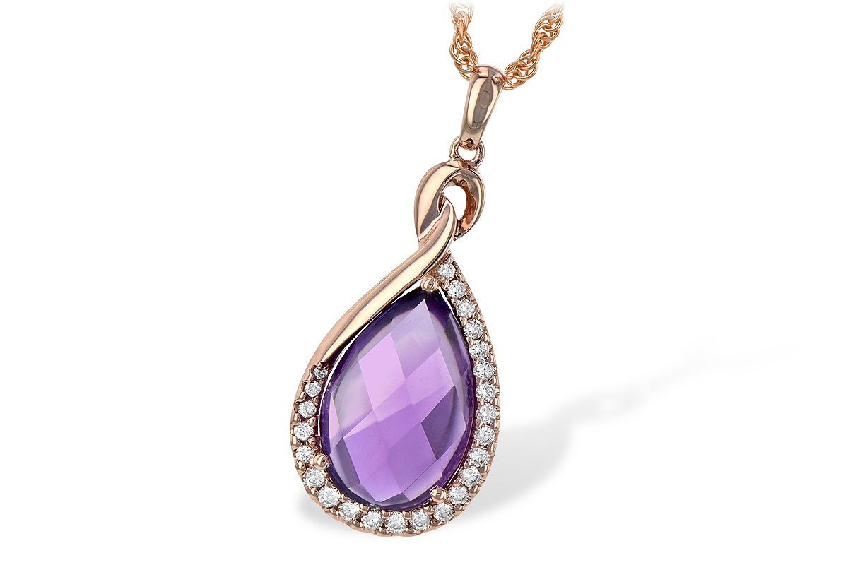 G189-44630: NECK 3.91 AMETHYST 4.10 TGW