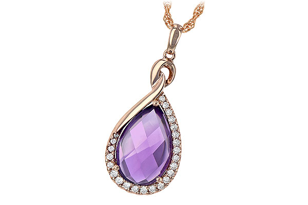 G189-44630: NECK 3.91 AMETHYST 4.10 TGW