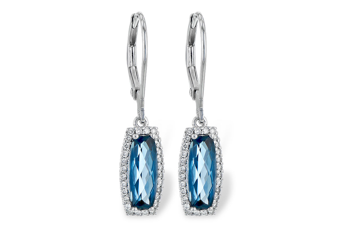 G190-32757: EARR 2.10 LONDON BLUE TOPAZ 2.28 TGW