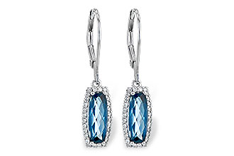 G190-32757: EARR 2.10 LONDON BLUE TOPAZ 2.28 TGW