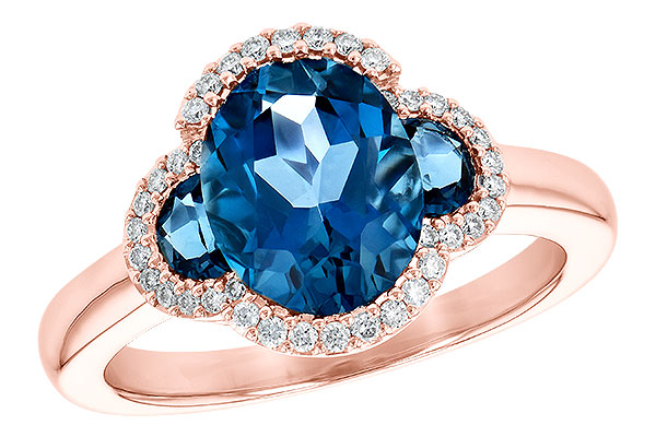 G190-32784: LDS RG 3.04 TW LONDON BLUE TOPAZ 3.20 TGW