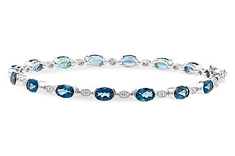 G190-32812: BRACELET 7.20 LONDON BLUE TOPAZ 7.36 TGW