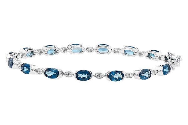 G190-32812: BRACELET 7.20 LONDON BLUE TOPAZ 7.36 TGW