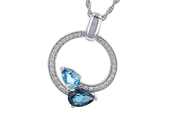 G190-33675: NECK 1.22 BLUE TOPAZ 1.40 TGW