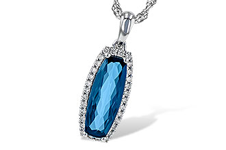 G190-34548: NECK 1.58 LONDON BLUE TOPAZ 1.70 TGW