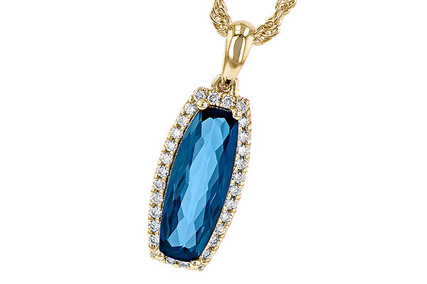 G190-34548: NECK 1.58 LONDON BLUE TOPAZ 1.70 TGW