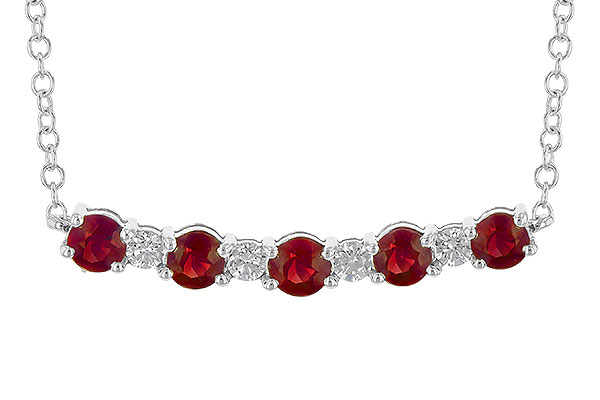 G190-35457: NECK .58 TW RUBY .70 TGW