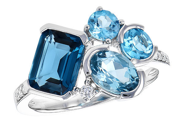 G273-06403: LDS RG 3.08 BLUE TOPAZ TW 3.15 TGW