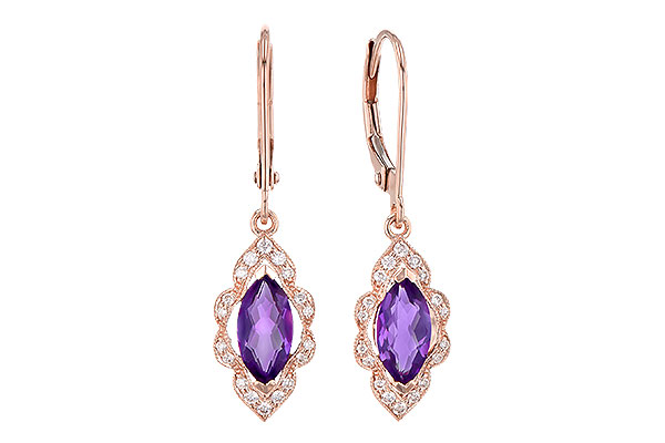 G273-08184: EARR .92 TW AMETHYST 1.07 TGW