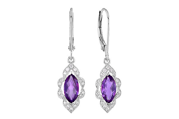 G273-08184: EARR .92 TW AMETHYST 1.07 TGW