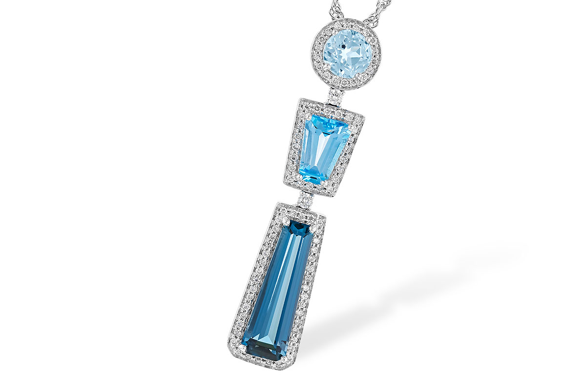 G273-92748: NECK 3.26 TW BLUE TOPAZ 3.50 TGW