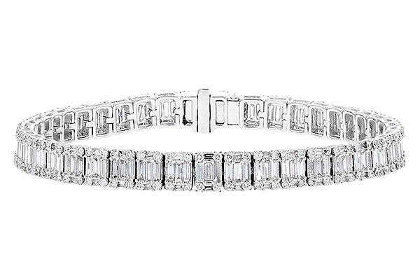 G273-92784: BRACELET 2.72 TW BAGUETTES 4.10 TW