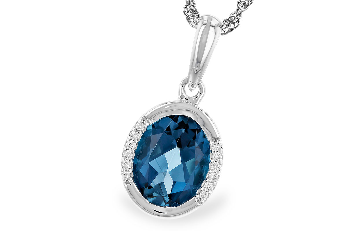 G273-94612: NECK 1.90 TW LONDON BLUE TOPAZ 1.93 TGW (9x7 LBT)