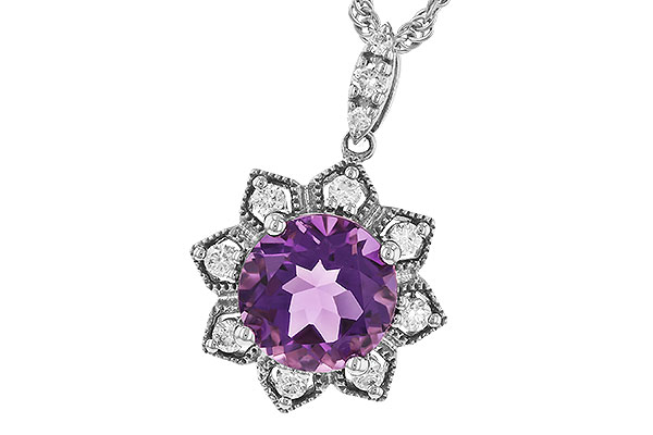 G273-95539: NECK 1.70 AMETHYST 1.87 TGW (8MM RD)