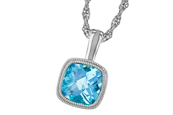 G273-96448: NECKLACE 1.10 CT BLUE TOPAZ