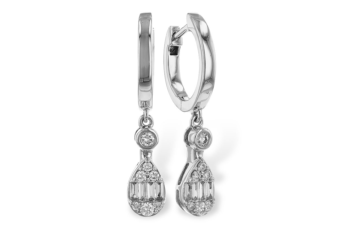 G274-81903: EARRINGS .11 BAG .28 TW
