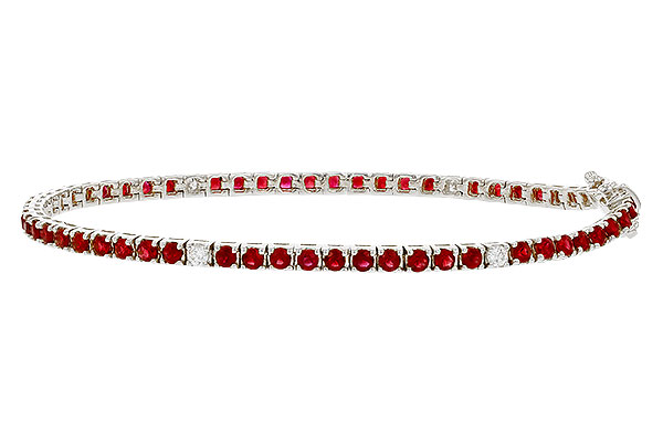 G274-82812: BRACELET 3.04 RUBY 3.29 TGW (7")