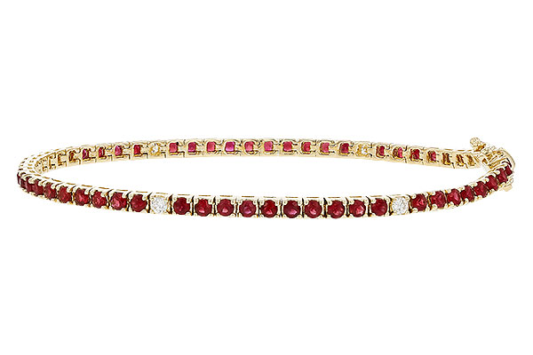 G274-82812: BRACELET 3.04 RUBY 3.29 TGW (7")