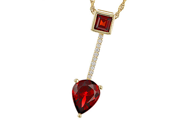 G274-83648: NECKLACE 2.15 GARNET 2.20 TGW