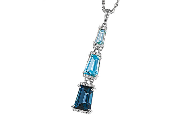 G274-85484: NECKLACE 2.60 TW BLUE TOPAZ 2.65 TGW