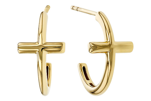 G274-89103: GOLD EARRINGS (14MM)