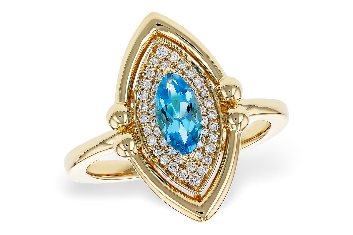 G274-90021: LDS RG .54 BLUE TOPAZ .70 TGW (8x4MM BT)