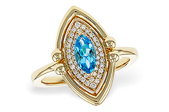 G274-90021: LDS RG .54 BLUE TOPAZ .70 TGW (8x4MM BT)