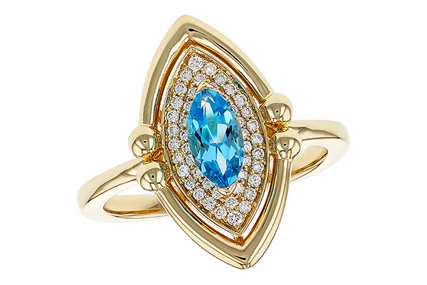 G274-90021: LDS RG .54 BLUE TOPAZ .70 TGW (8x4MM BT)