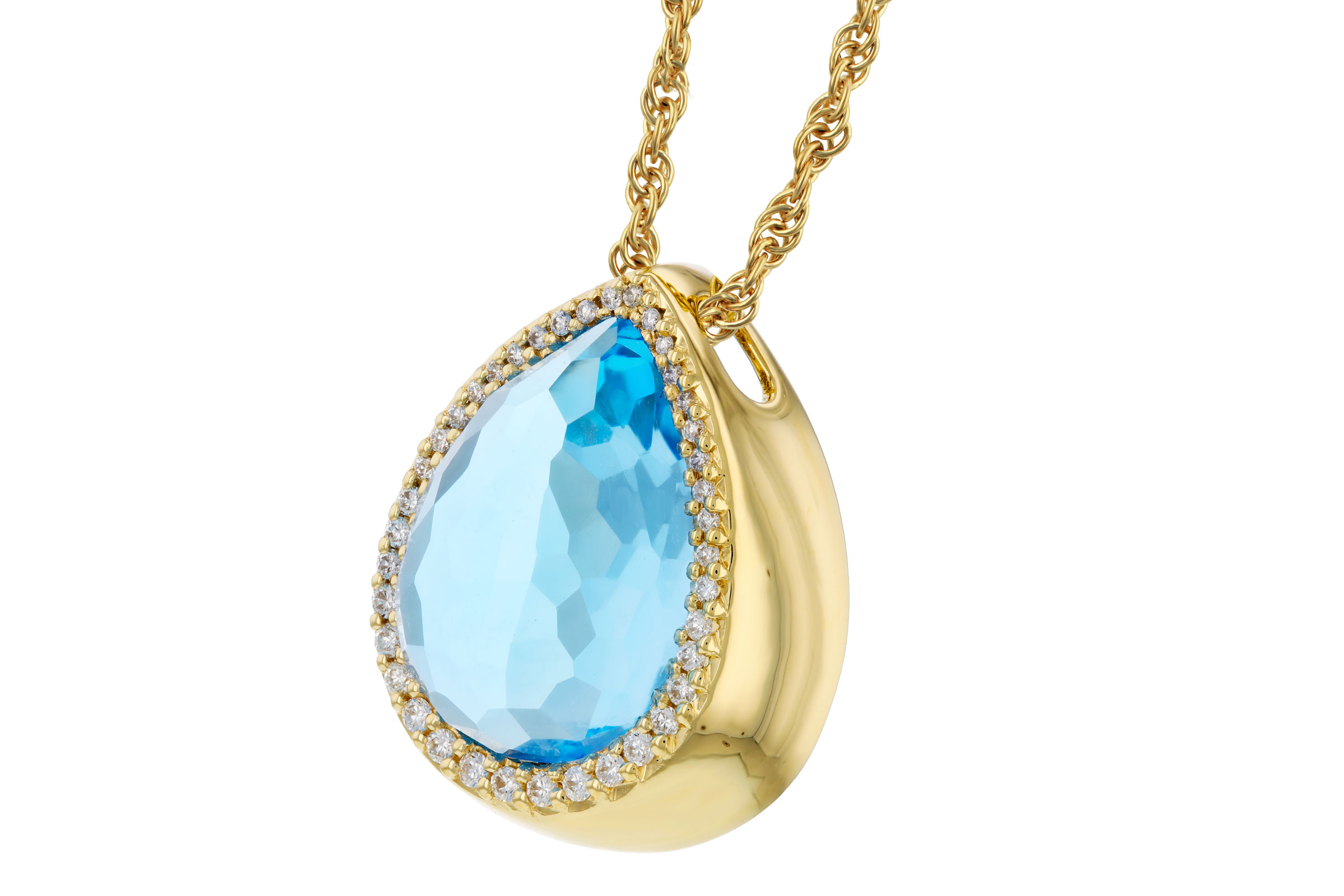 G275-73712: NECK 5.78 LONDON BLUE TOPAZ 5.92 TGW (14x10MM)