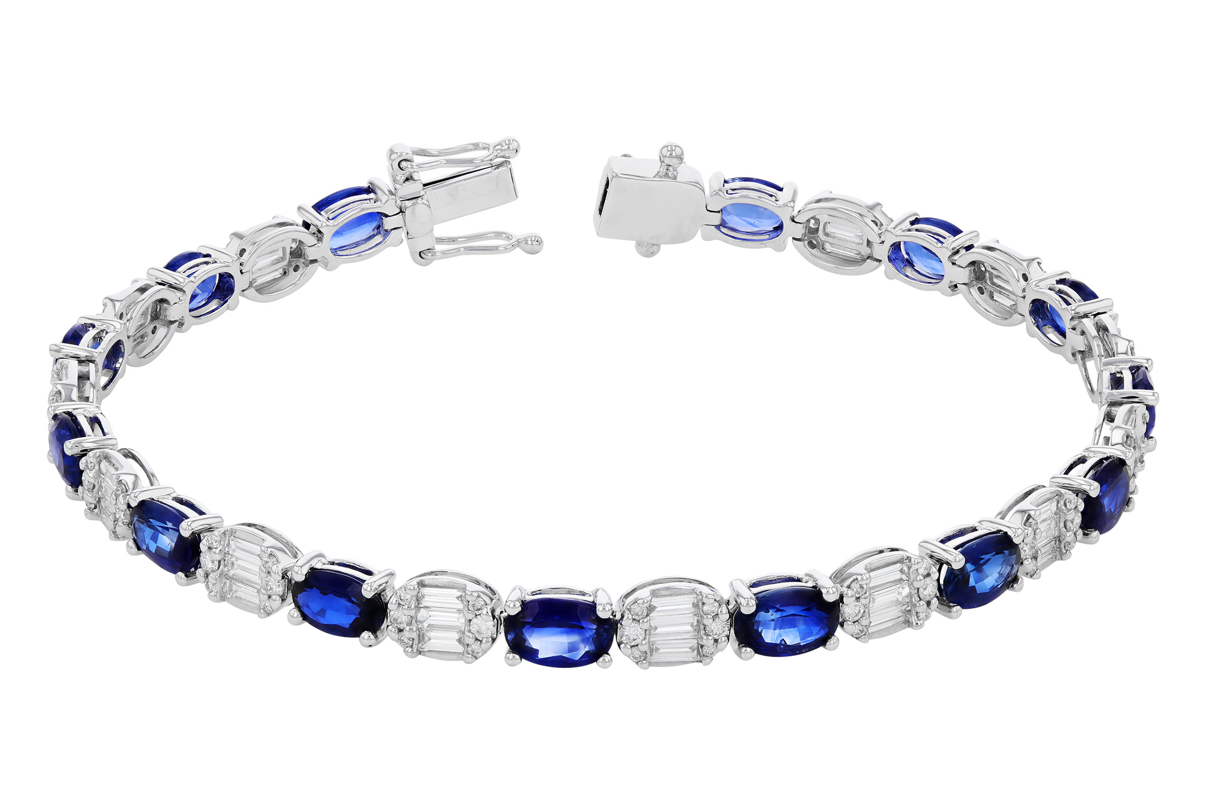 G275-73721: BRACELET 7.28 TW SAPPHIRE 8.98 TGW (7")