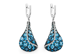 H187-59112: EARR 6.86 BLUE TOPAZ 7.05 TGW