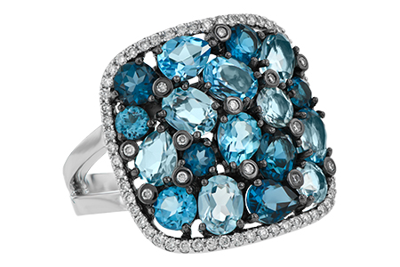 H187-59121: LDS RG 3.67 BLUE TOPAZ 3.94 TGW