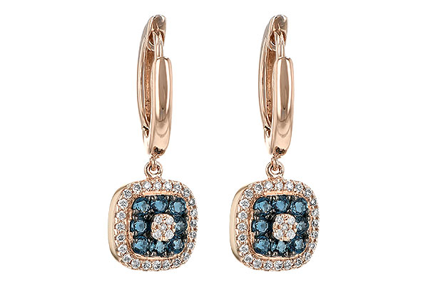 H189-38212: EARR .32 LONDON BLUE TOPAZ .46 TGW