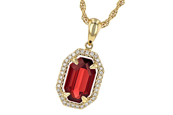 H190-32784: NECK 1.66 GARNET 1.75 TGW