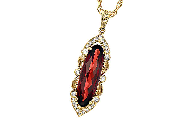 H190-32793: NECK 2.58 GARNET 2.70 TGW