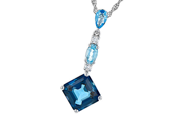 H273-02766: NECK 2.95 TW BLUE TOPAZ 3.00 TGW