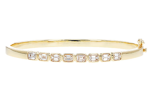 H273-93684: BANGLE 2.00 TW EMERALD CUTS