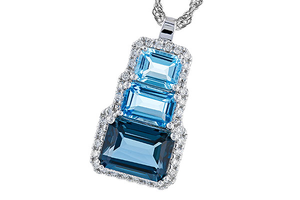 H273-93712: NECK 2.48 TW BLUE TOPAZ 2.64 TGW