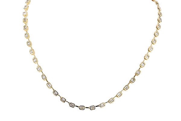 H273-95493: NECKLACE 2.05 TW BAGUETTES (17 INCHES)
