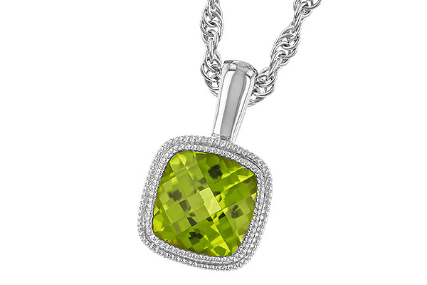 H273-96448: NECKLACE .95 CT PERIDOT