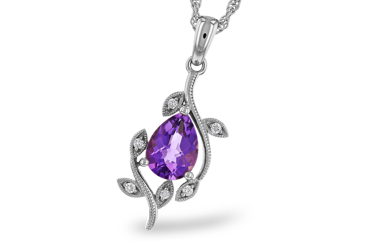 H274-84593: NECKLACE .88 AMETHYST .93 TGW (8x6MM AMY)
