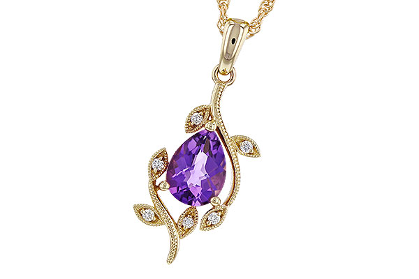 H274-84593: NECKLACE .88 AMETHYST .93 TGW (8x6MM AMY)