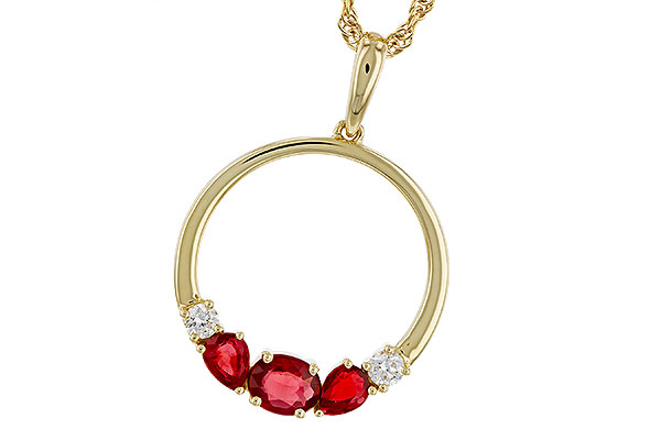 H274-85521: NECKLACE .79 RUBY .89 TGW