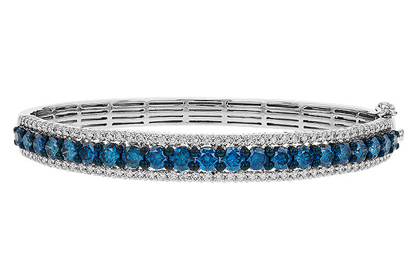 H274-86421: BANGLE 4.05 BLUE DIAS 5.50 TW