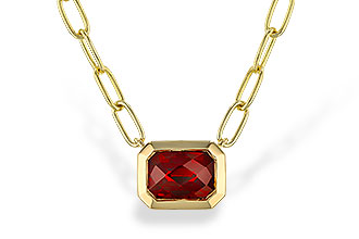 H274-87339: NECKLACE 1.45 GARNET (18")