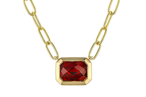 H274-87339: NECKLACE 1.45 GARNET (18")