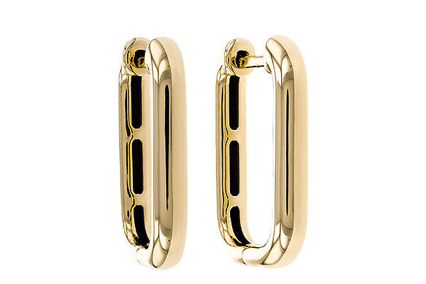 H274-87357: GOLD EARRINGS (18MM)