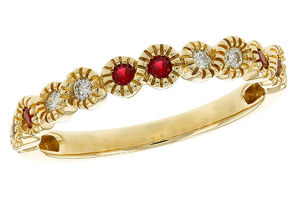 H274-88248: LDS WED RG .16 TW RUBY .25 TGW