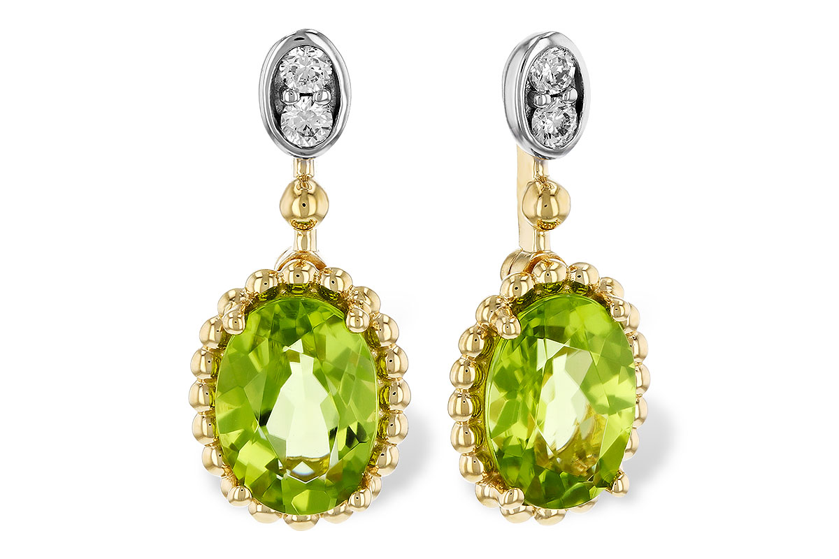 H274-89157: EARR 1.36 TW PERIDOT 1.42 TGW (7x5MM OV)
